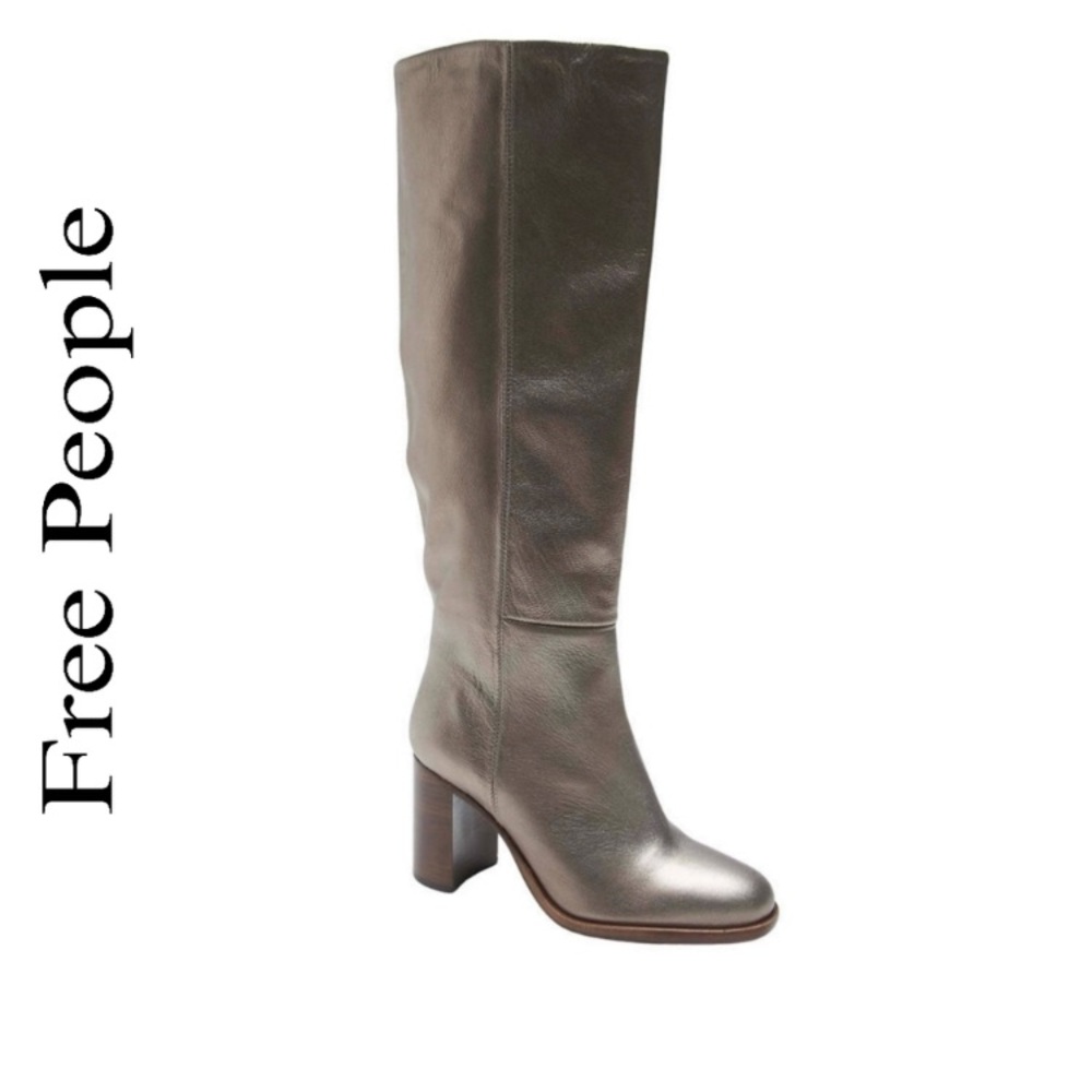 Brand new - FREE PEOPLE  Women's Grayson   Genuine Leather Tall Boots Size 38
